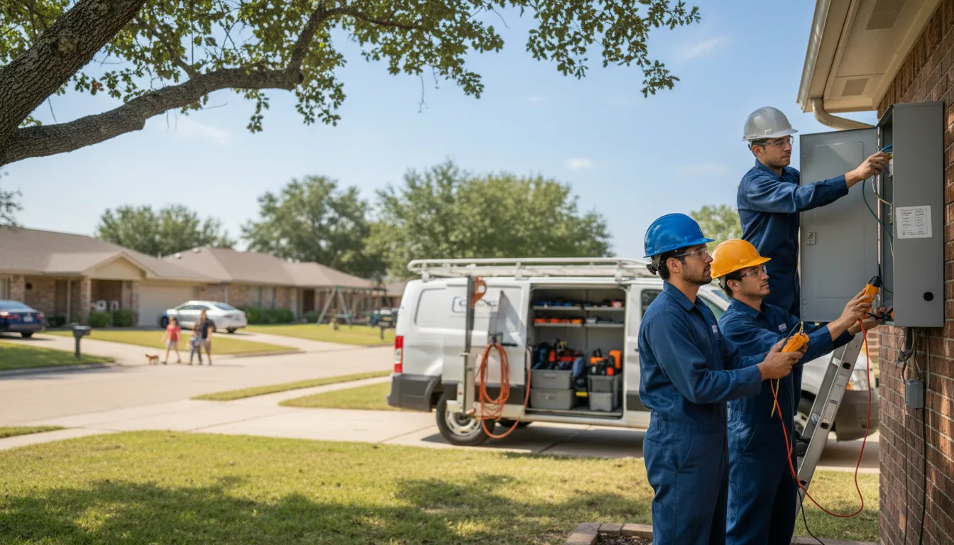 Certified electrician providing emergency electrical services in Woodlake, TX